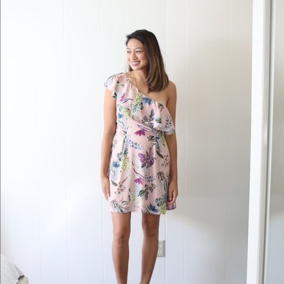 ASOS “Love” Asymmetrical Ruffle Mini Dress NWT - Picture 2 of 7